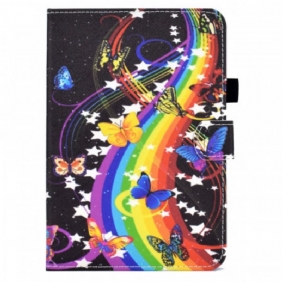 Flip Case voor iPad Mini 6 (2021) Regenboog Vlinders