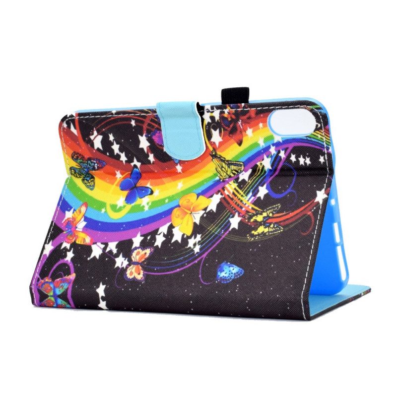 Flip Case voor iPad Mini 6 (2021) Regenboog Vlinders