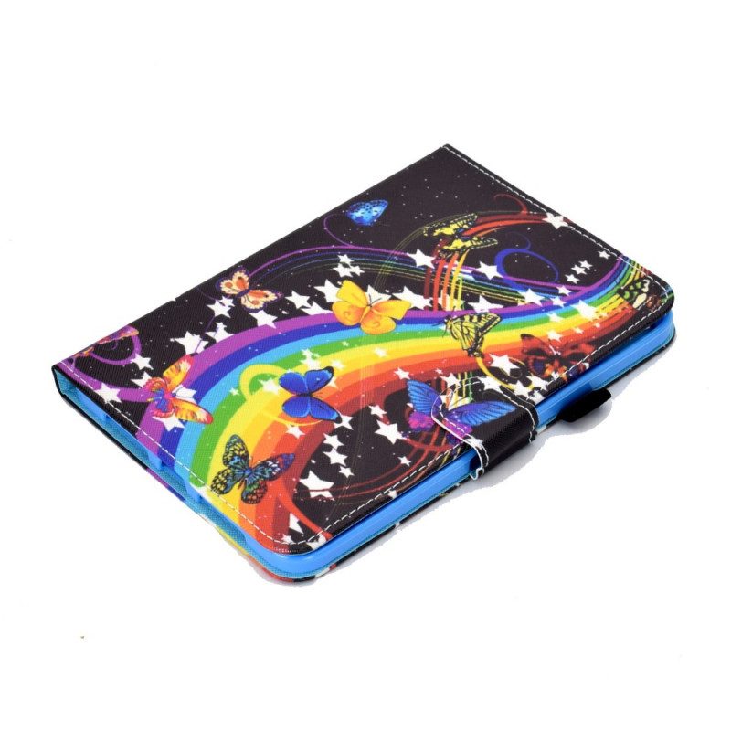 Flip Case voor iPad Mini 6 (2021) Regenboog Vlinders