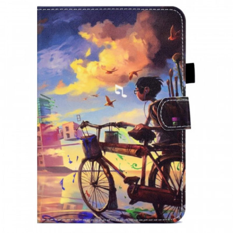 Folio-hoesje voor iPad Mini 6 (2021) Fiets Kunst