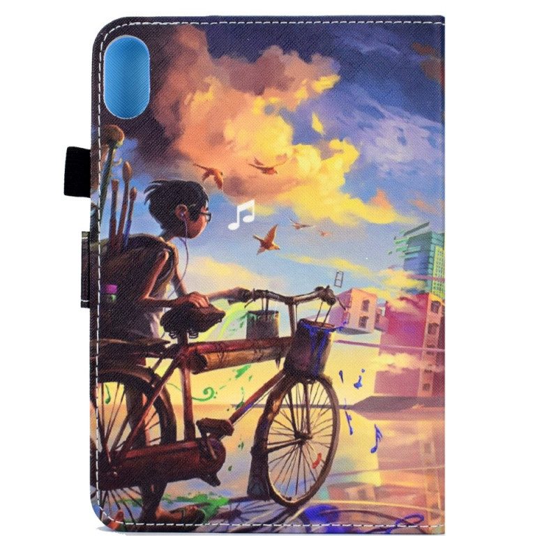 Folio-hoesje voor iPad Mini 6 (2021) Fiets Kunst