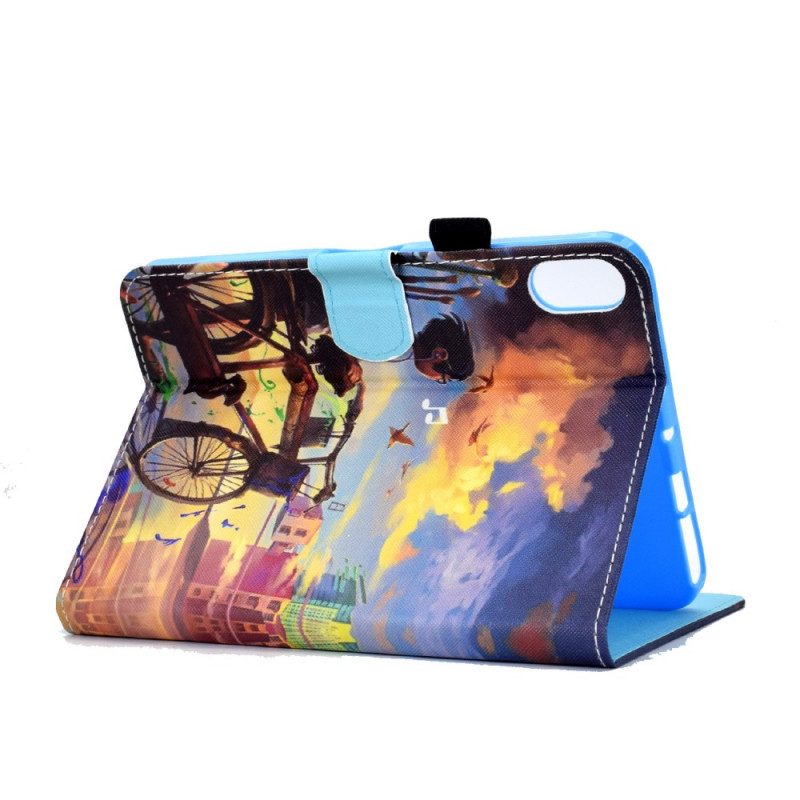 Folio-hoesje voor iPad Mini 6 (2021) Fiets Kunst