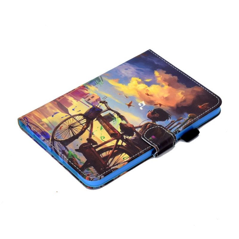 Folio-hoesje voor iPad Mini 6 (2021) Fiets Kunst