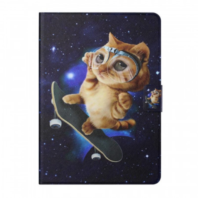 Folio-hoesje voor iPad Mini 6 (2021) Kat Skateboarden