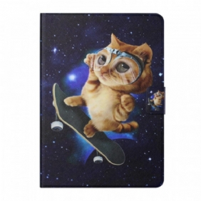 Folio-hoesje voor iPad Mini 6 (2021) Kat Skateboarden