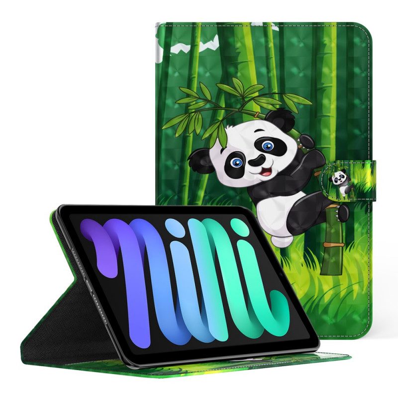 Folio-hoesje voor iPad Mini 6 (2021) Lichte Vlek Panda