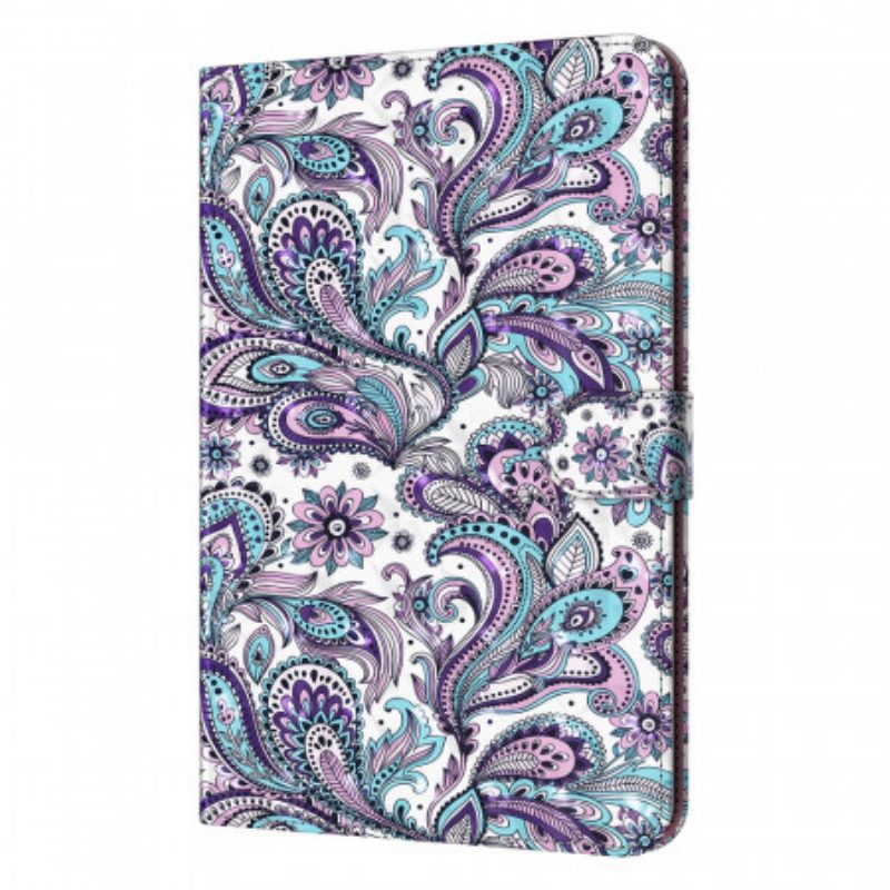 Folio-hoesje voor iPad Mini 6 (2021) Lichtvlek Paisley-patroon