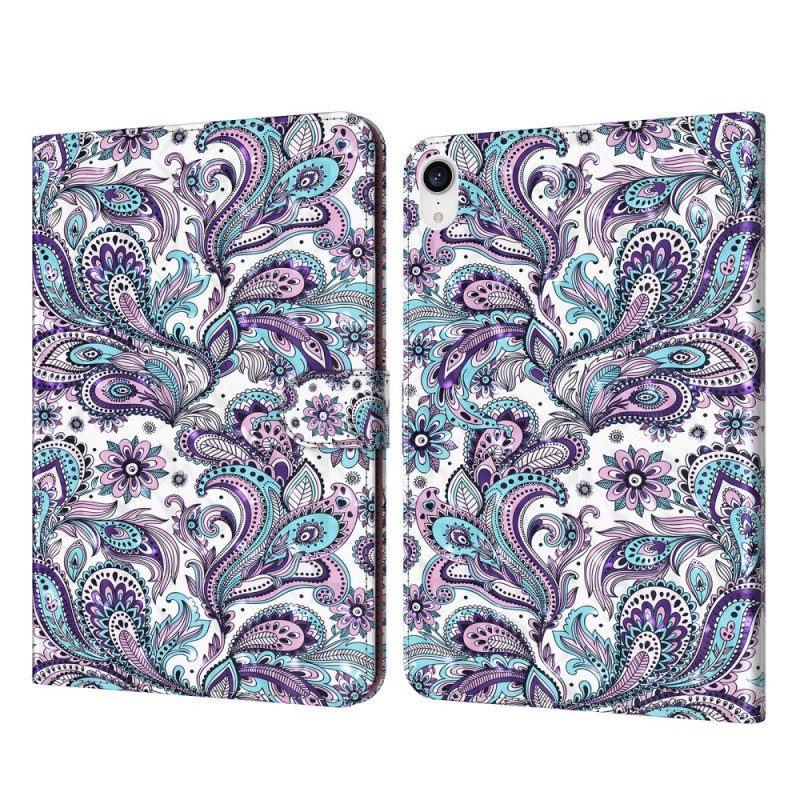 Folio-hoesje voor iPad Mini 6 (2021) Lichtvlek Paisley-patroon