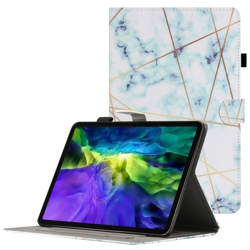 Folio-hoesje voor iPad Mini 6 (2021) Marmeren Geometrie