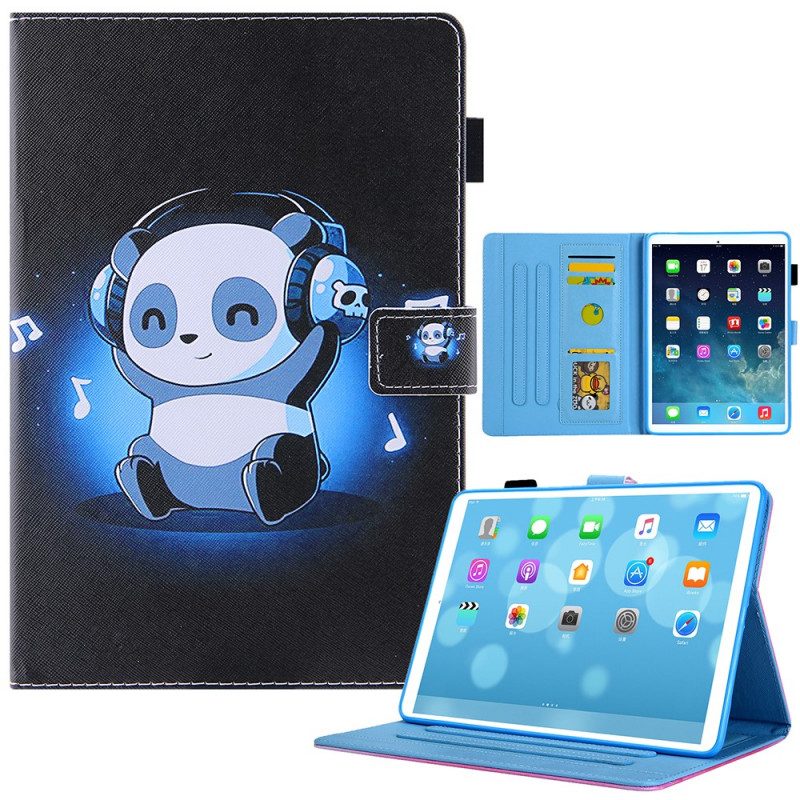 Folio-hoesje voor iPad Mini 6 (2021) Panda In Koptelefoon