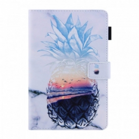 Leren Hoesje voor iPad Mini 6 (2021) Ananas Patroon