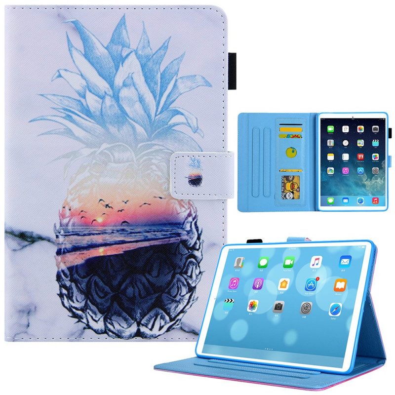 Leren Hoesje voor iPad Mini 6 (2021) Ananas Patroon