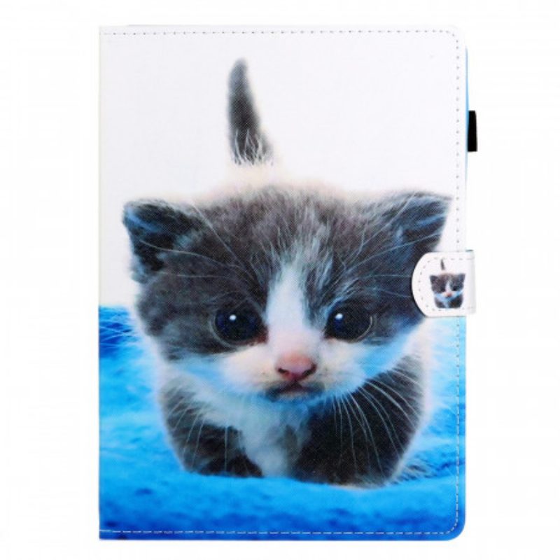 Leren Hoesje voor iPad Mini 6 (2021) Emotionele Kat