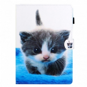 Leren Hoesje voor iPad Mini 6 (2021) Emotionele Kat