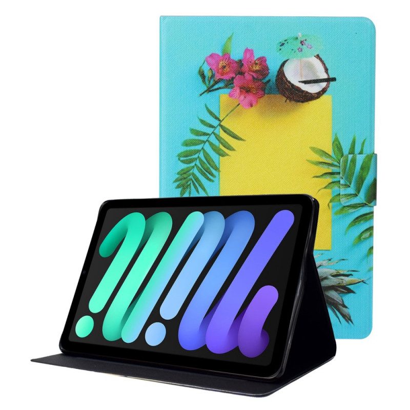 Leren Hoesje voor iPad Mini 6 (2021) Exotisch Fruit