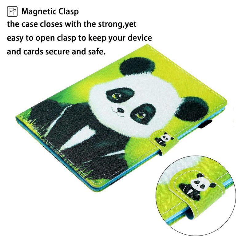 Leren Hoesje voor iPad Mini 6 (2021) Gelukkige Panda