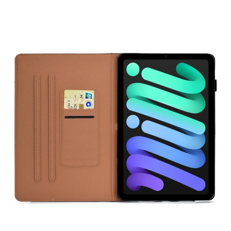 Leren Hoesje voor iPad Mini 6 (2021) Leuk Katje