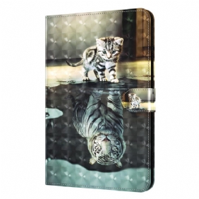 Leren Hoesje voor iPad Mini 6 (2021) Lichtvlek Cat's Dream