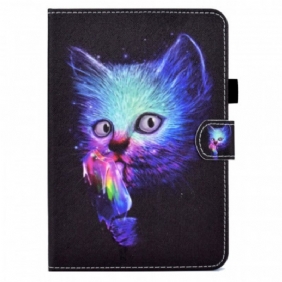 Leren Hoesje voor iPad Mini 6 (2021) Psycho Kat