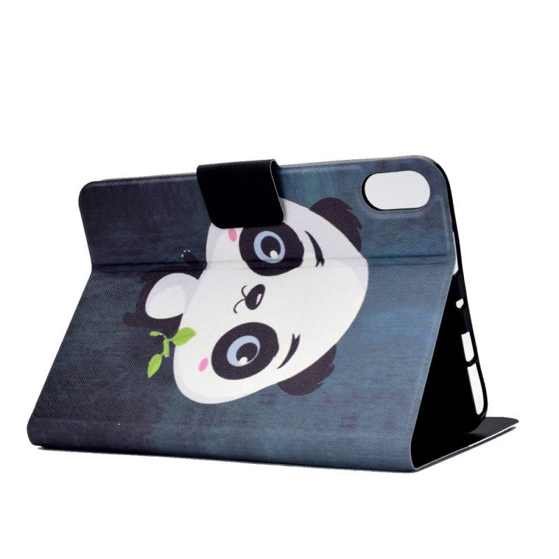 Leren Hoesje voor iPad Mini 6 (2021) Schattige Panda