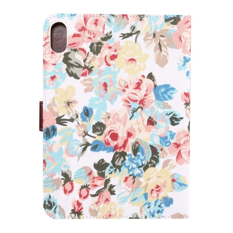 Leren Hoesje voor iPad Mini 6 (2021) Vrijheid Bloemen