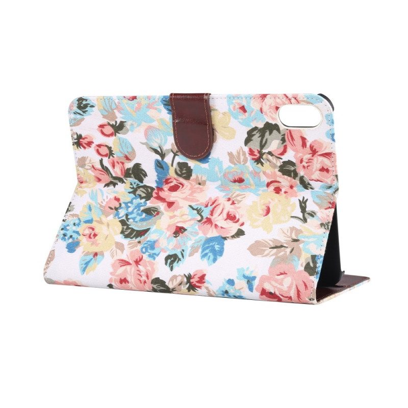 Leren Hoesje voor iPad Mini 6 (2021) Vrijheid Bloemen