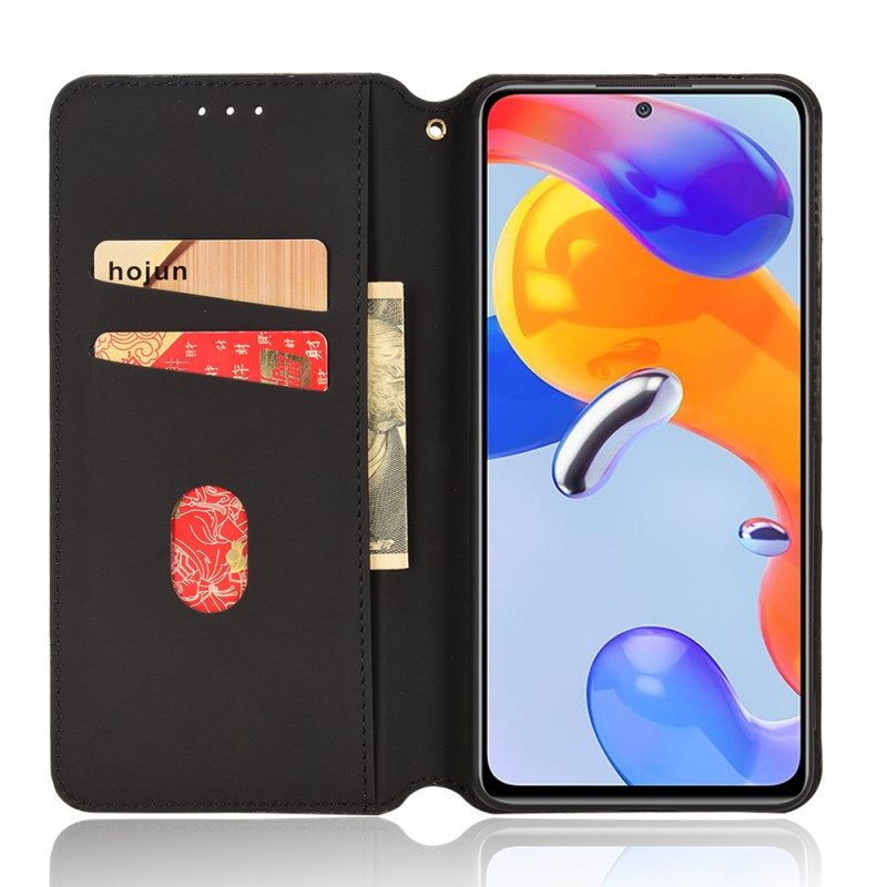 Bescherming Hoesje voor Xiaomi Redmi Note 11 Pro / 11 Pro 5G Folio-hoesje 3d Diamant Leereffect