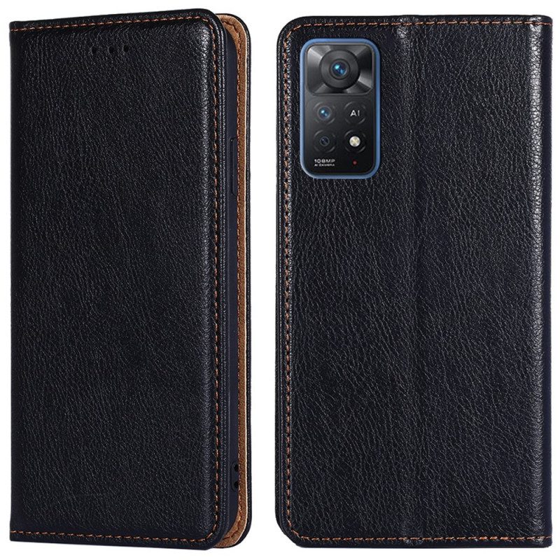 Bescherming Hoesje voor Xiaomi Redmi Note 11 Pro / 11 Pro 5G Folio-hoesje Kunstleer Stiksels