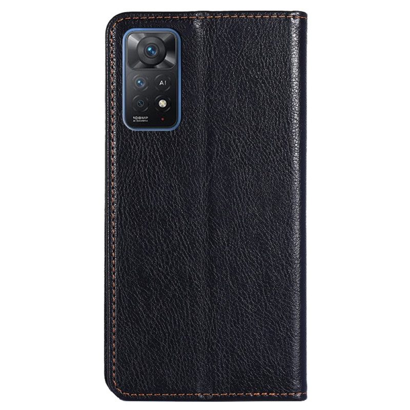 Bescherming Hoesje voor Xiaomi Redmi Note 11 Pro / 11 Pro 5G Folio-hoesje Kunstleer Stiksels