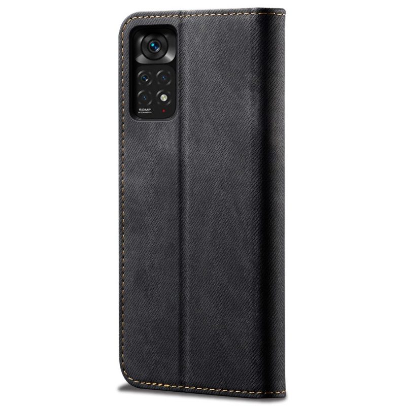 Bescherming Hoesje voor Xiaomi Redmi Note 11 Pro / 11 Pro 5G Folio-hoesje Spijkerstof