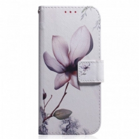 Folio-hoesje voor Xiaomi Redmi Note 11 Pro / 11 Pro 5G Bloem Stoffig Roze