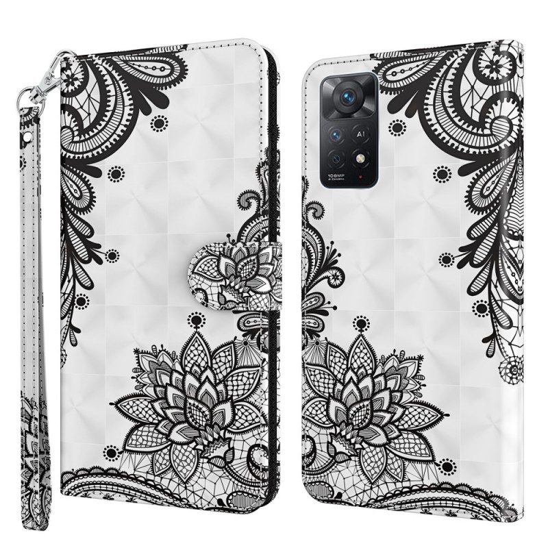 Folio-hoesje voor Xiaomi Redmi Note 11 Pro / 11 Pro 5G Chique Kant