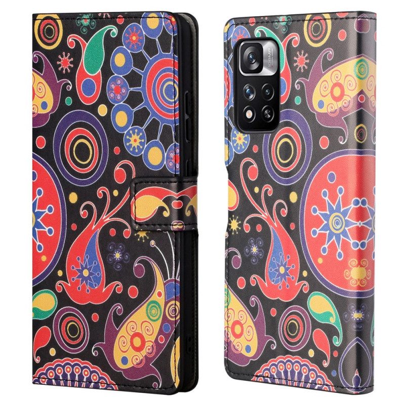 Folio-hoesje voor Xiaomi Redmi Note 11 Pro / 11 Pro 5G Melkweg Tekeningen