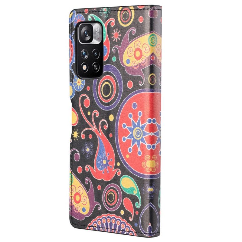 Folio-hoesje voor Xiaomi Redmi Note 11 Pro / 11 Pro 5G Melkweg Tekeningen