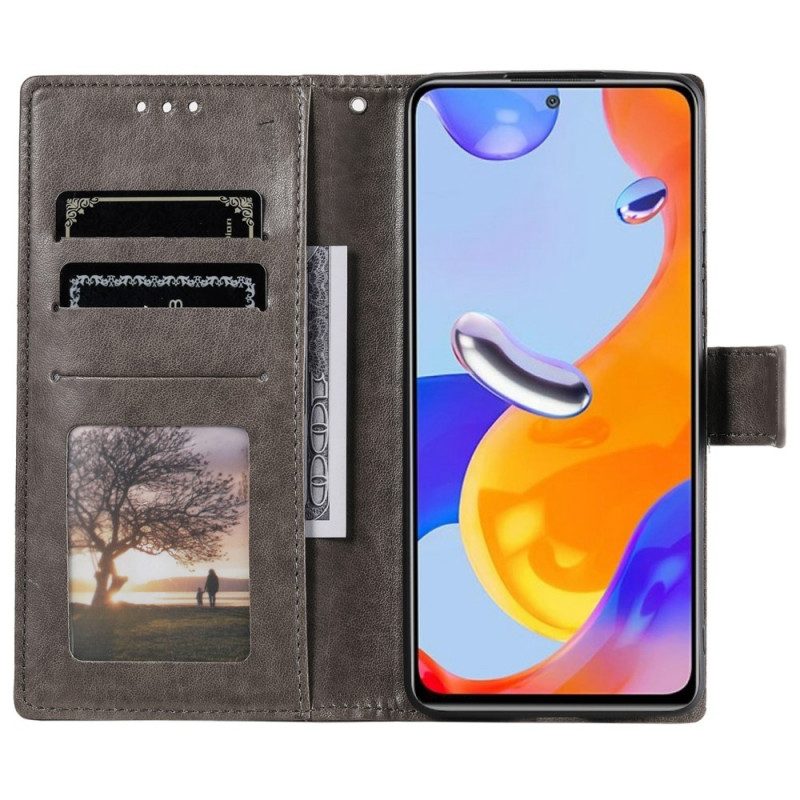 Folio-hoesje voor Xiaomi Redmi Note 11 Pro / 11 Pro 5G Zon Mandala