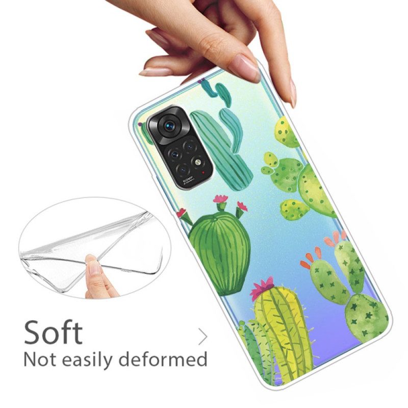 Hoesje voor Xiaomi Redmi Note 11 Pro / 11 Pro 5G Aquarel Cactussen