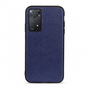 Hoesje voor Xiaomi Redmi Note 11 Pro / 11 Pro 5G Echt Litchi-leer