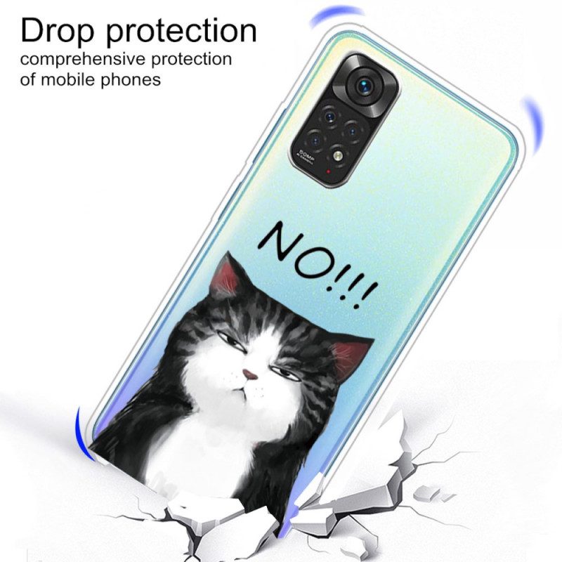 Hoesje voor Xiaomi Redmi Note 11 Pro / 11 Pro 5G De Kat Die Nee Zegt