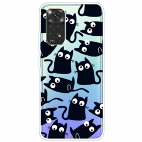 Hoesje voor Xiaomi Redmi Note 11 Pro / 11 Pro 5G Meerdere Zwarte Katten