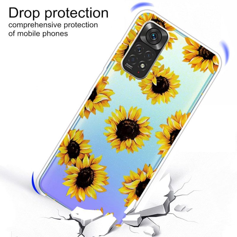 Hoesje voor Xiaomi Redmi Note 11 Pro / 11 Pro 5G Zonnebloemen