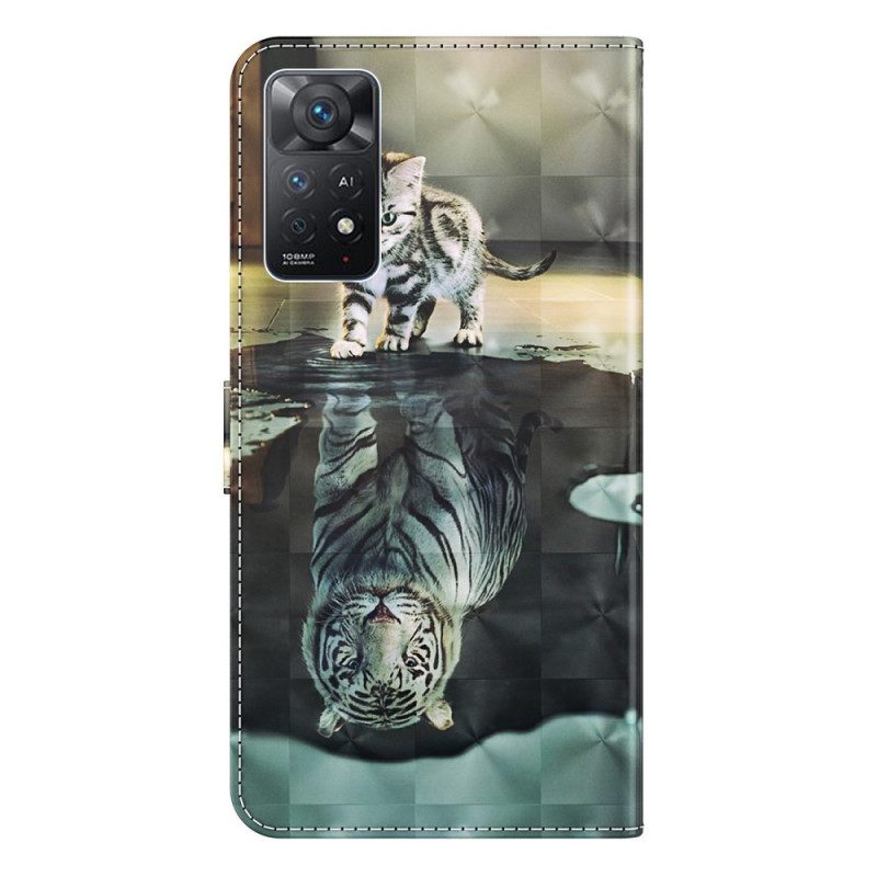 Leren Hoesje voor Xiaomi Redmi Note 11 Pro / 11 Pro 5G Ernest De Tijger