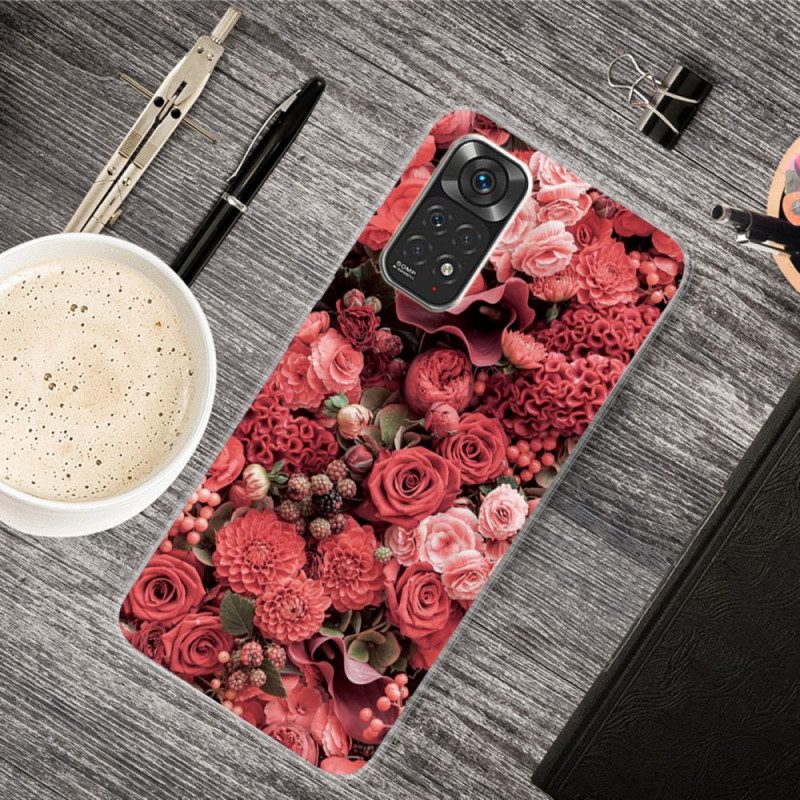 Telefoonhoesje voor Xiaomi Redmi Note 11 Pro / 11 Pro 5G Intense Bloemen