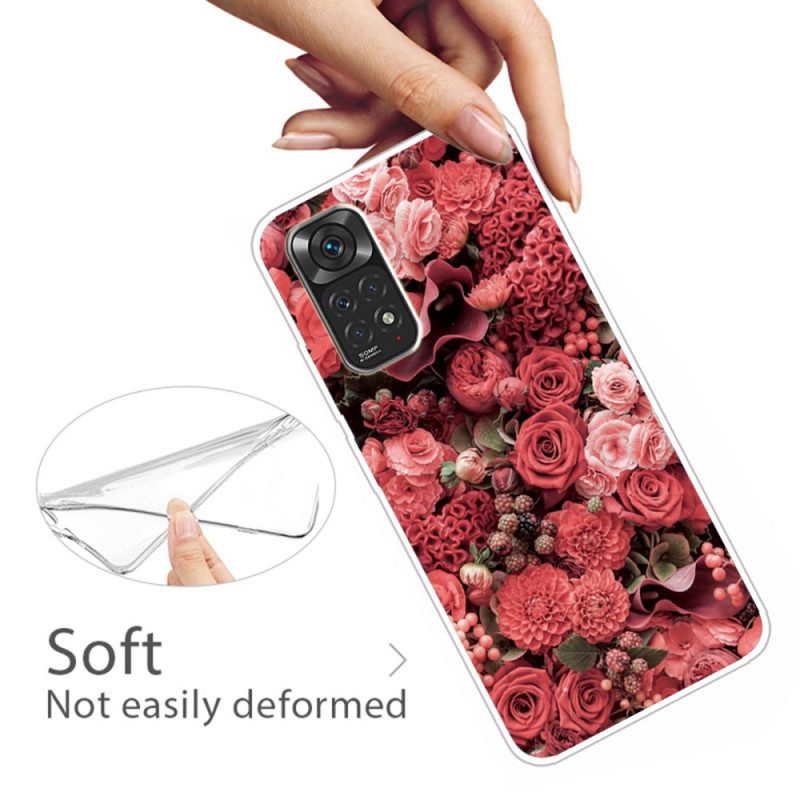 Telefoonhoesje voor Xiaomi Redmi Note 11 Pro / 11 Pro 5G Intense Bloemen