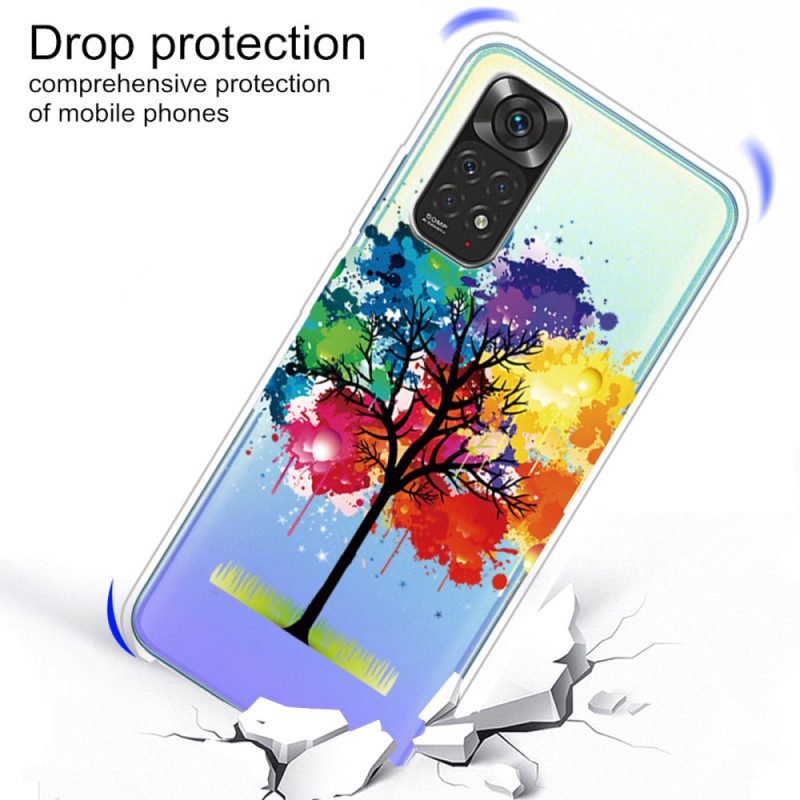 Telefoonhoesje voor Xiaomi Redmi Note 11 Pro / 11 Pro 5G Naadloze Aquarel Boom