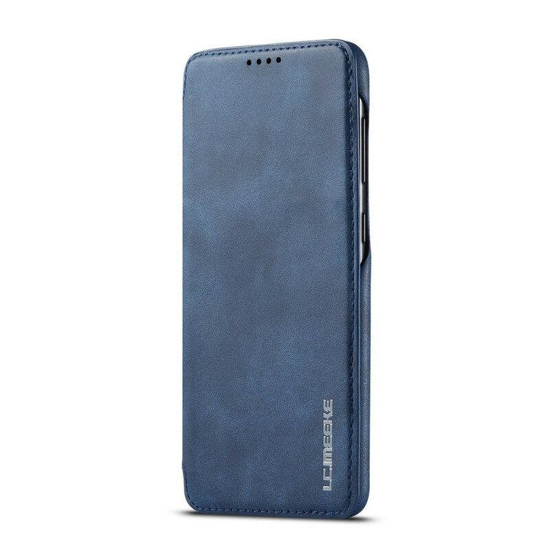 Bescherming Hoesje voor Samsung Galaxy A30 Folio-hoesje Lc.imeeke Ledereffect