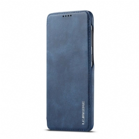 Bescherming Hoesje voor Samsung Galaxy A30 Folio-hoesje Lc.imeeke Ledereffect