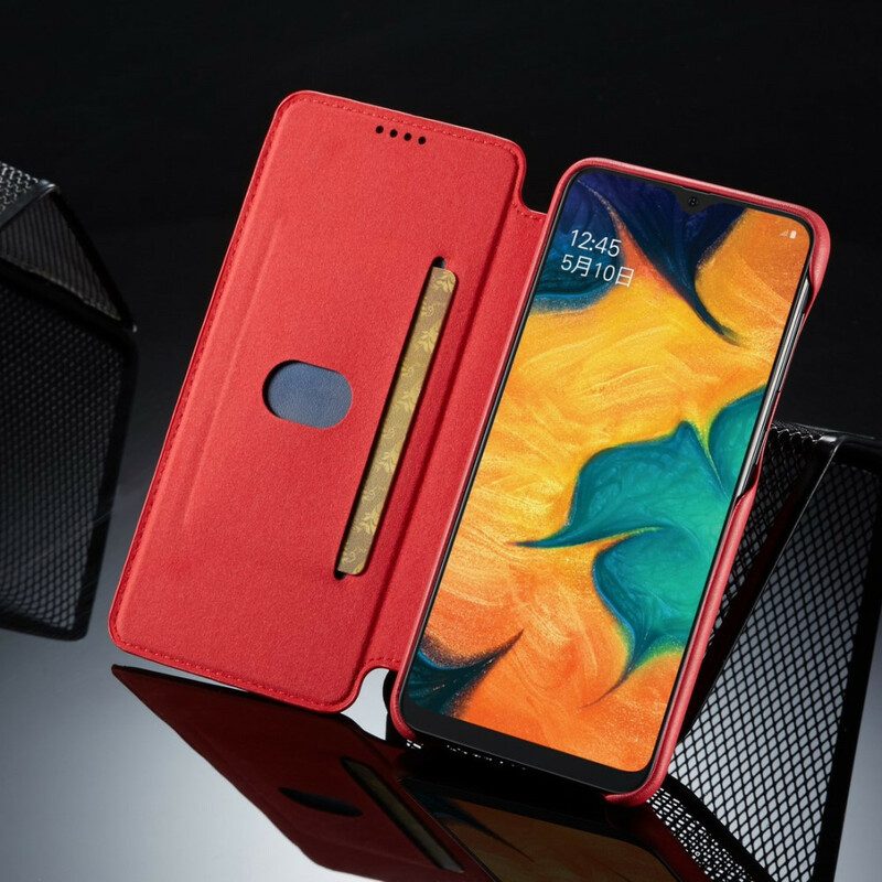 Bescherming Hoesje voor Samsung Galaxy A30 Folio-hoesje Lc.imeeke Ledereffect