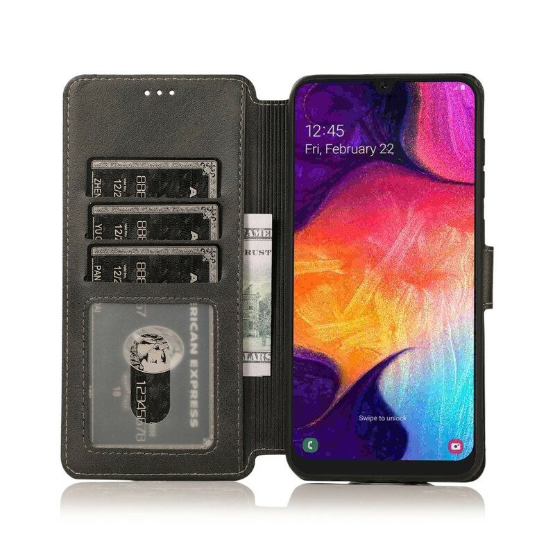 Flip Case voor Samsung Galaxy A30 Siliconen En Kunstleer