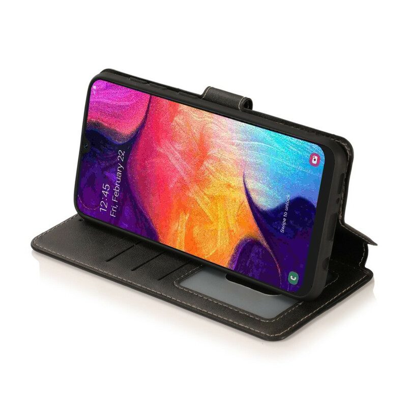 Flip Case voor Samsung Galaxy A30 Siliconen En Kunstleer