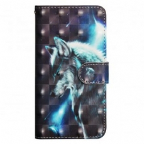 Folio-hoesje voor Samsung Galaxy A30 Majestueuze Wolf